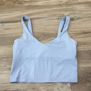 Lululemon Athletica Light Blue Crop Top Align